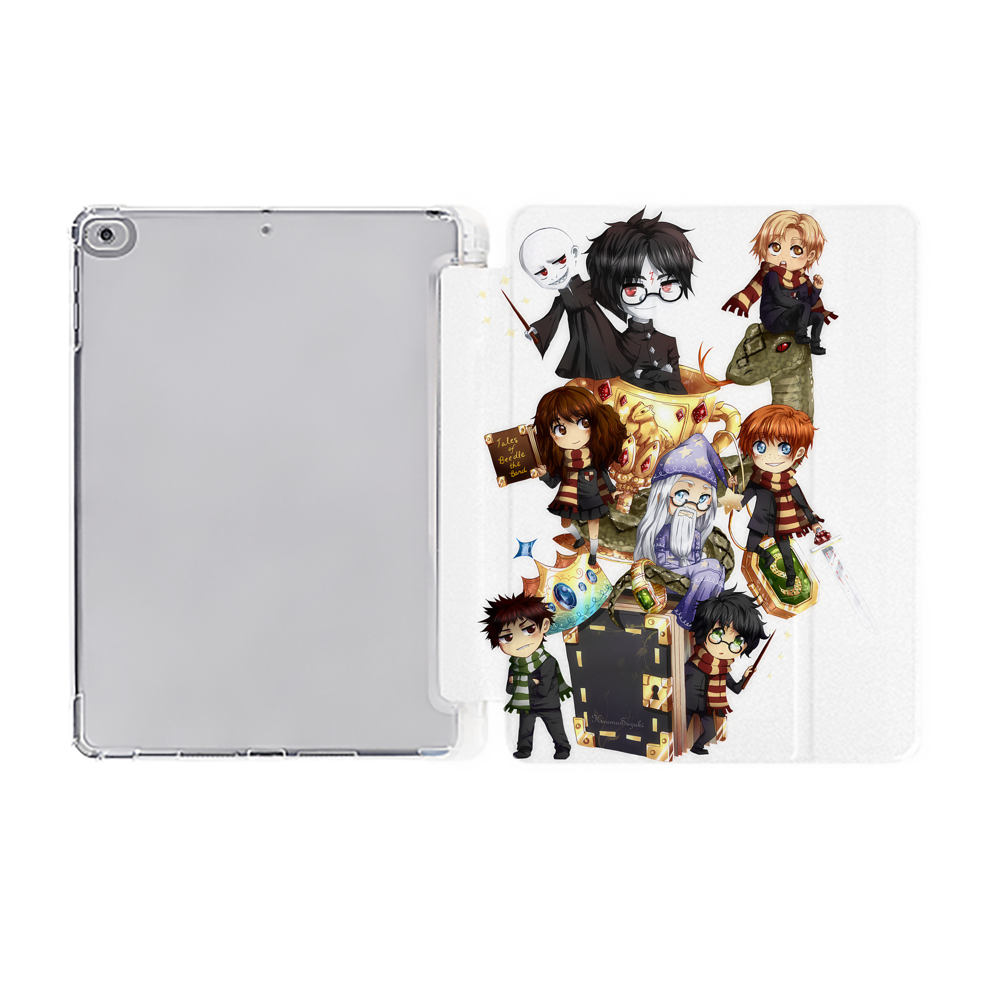 （画像用） Harry Potter ハリー・ポッターシリーズ IPad ケース ペン収納付き 三つ折りスタンド PUレザー×シリコン 対応機種9.5/10.5/10.9インチ